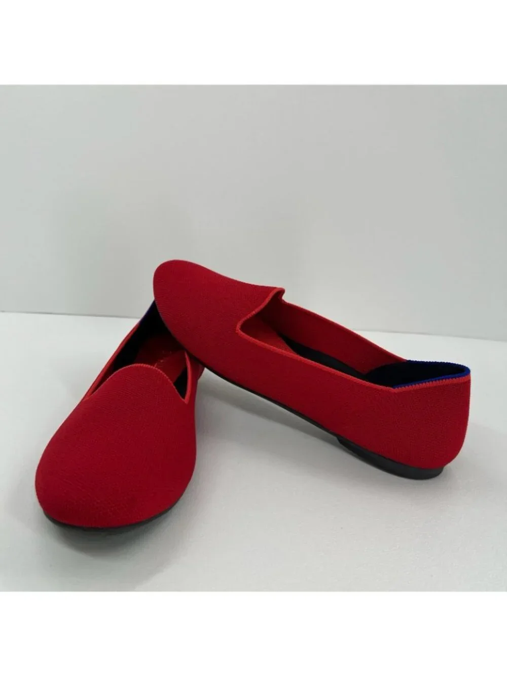 Rothy's The Loafer Flats Size US 9.5 Knit Slip On Washable Comfort Bombshell Red